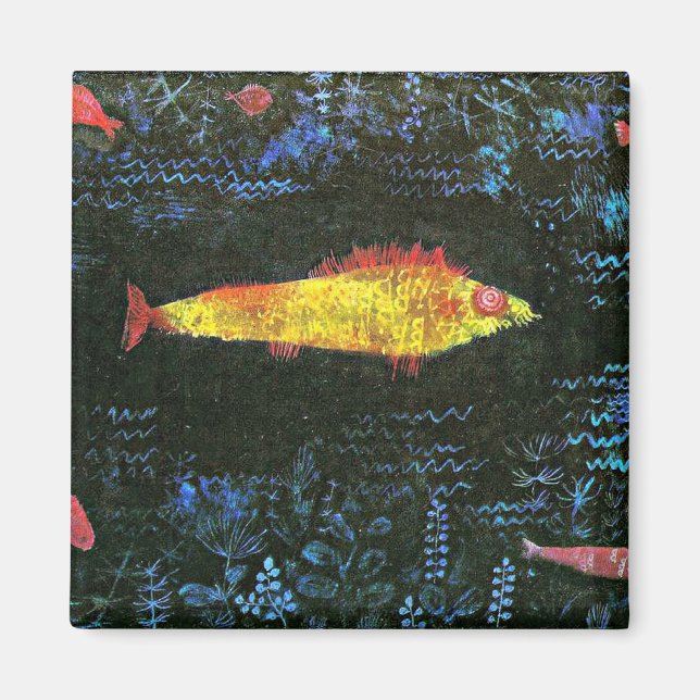 Aimant Klee - Le poisson rouge, 1925 (Devant)