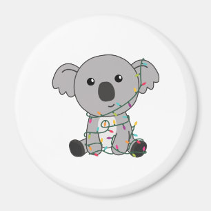 Aimant Koala Noël Neige Animaux d'hiver Koalas