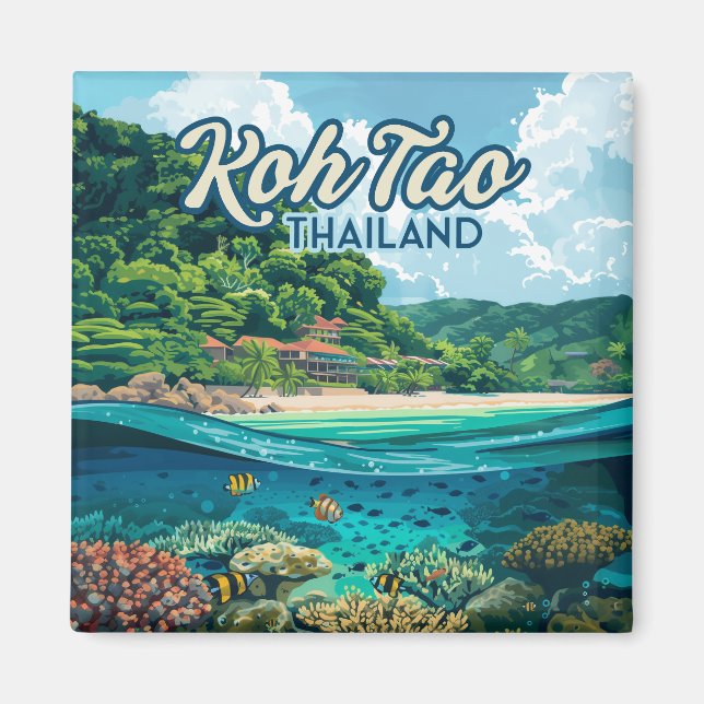 Aimant Koh Tao Thaïlande Asie Plage de plongée sous-marin (Devant)