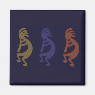 Aimant Kokopelli Groupe de personnages de jeu de flûtes