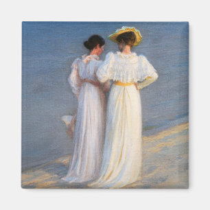 Aimant Kroyer - Soirée d'été sur Skagen Beach Closeup