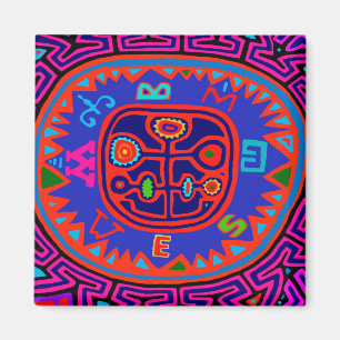 Aimant Kuna Indian Mola Compass