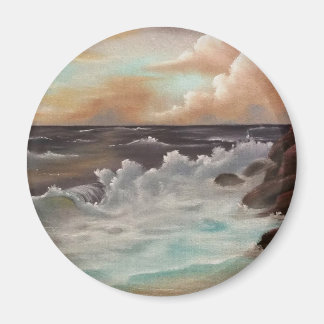 Aimant Kunstmalerei "Meeresrauschen" Bob Ross