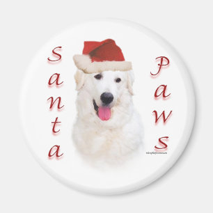 Aimant Kuvasz Père Noël Paws