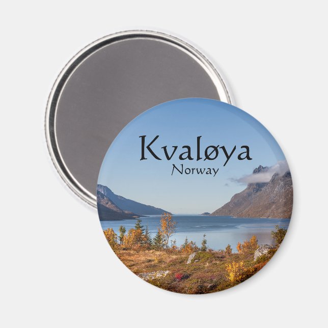 Aimant Kvaloya Island Norvège (Recto/Verso)