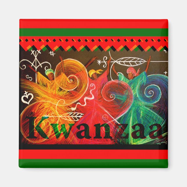 Aimant Kwanzaa - Designs (Devant)