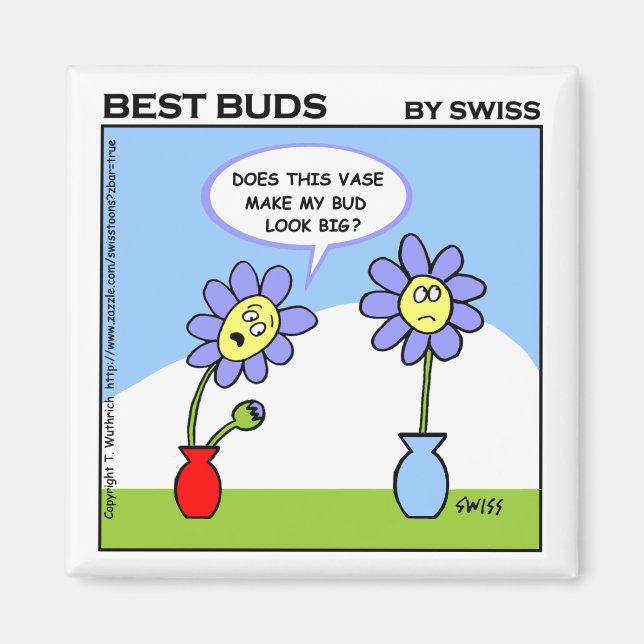 Aimant La bande dessinée mignonne d'humour d'épouse de (Devant)