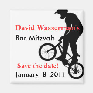 Aimant La barre Mitzvah BMX font gagner la date