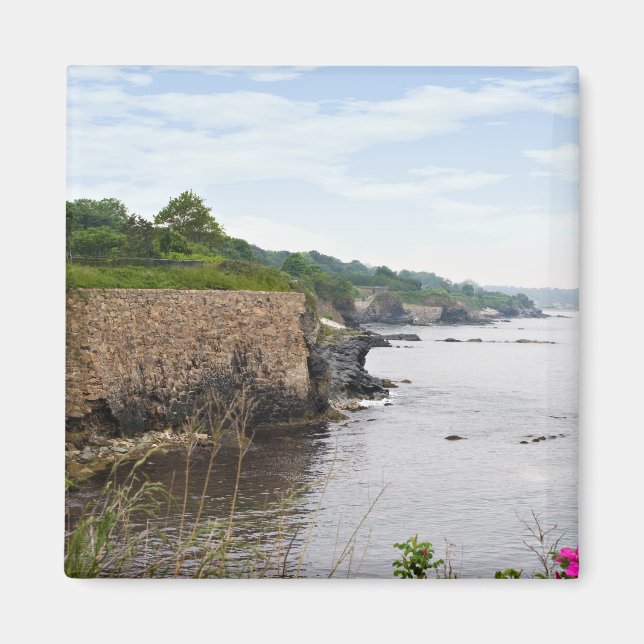 Aimant La belle côte de Newport Rhode Island (Devant)