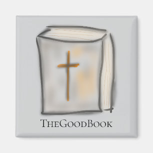 Aimant La Bible chrétienne TheGoodBook avec Croix