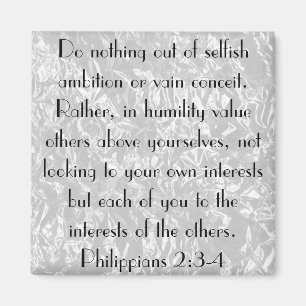 Aimant La Bible Contre encouragement Philippiens 2:3-4