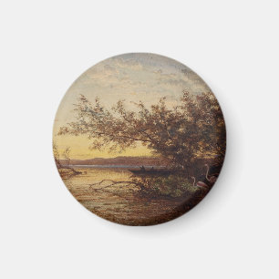 Aimant La Camargue, Coucher De Soleil - Félix Ziem