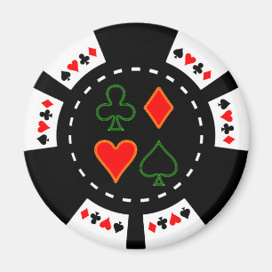 AIMANT LA CARTE ADAPTE AU JETON DE POKER