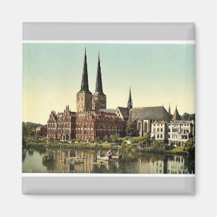 Aimant La cathédrale et le musée, Lübeck, Allemagne Ph