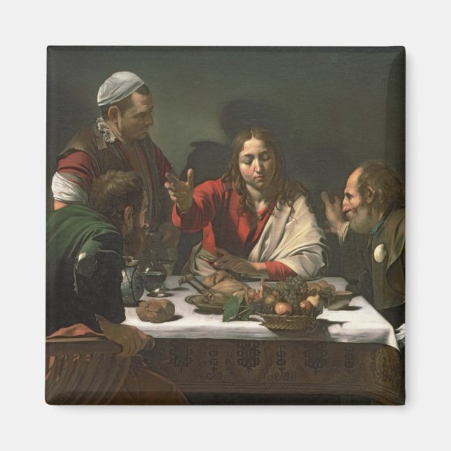 Aimant La Cène à Emmaüs, 1601 (huile et température) (Devant)