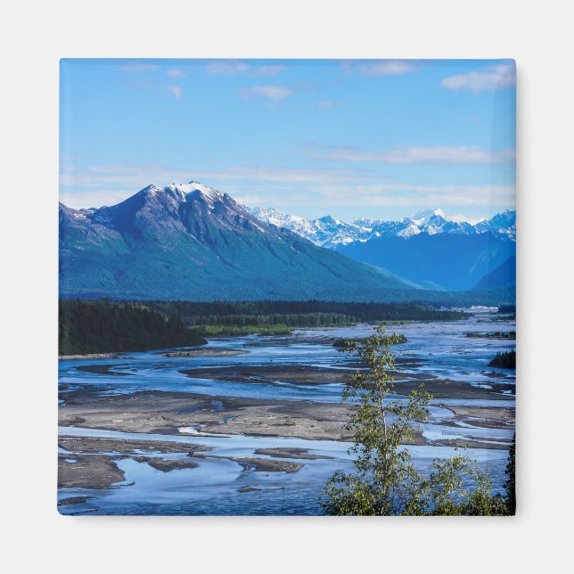 Aimant La chaîne de montagnes de Denali (Devant)