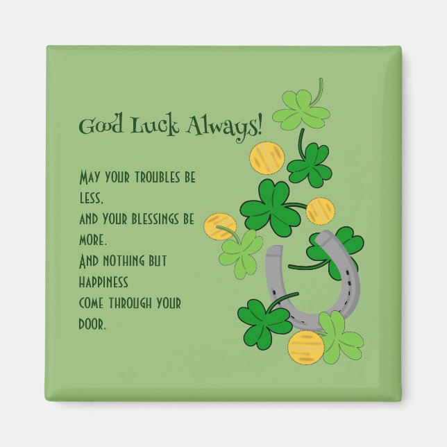 Aimant La chance de Cutesy pour les Irlandais (Devant)