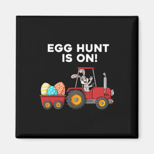 Aimant La Chasse Aux Oeufs Est Le Jour De Pâques Garçons