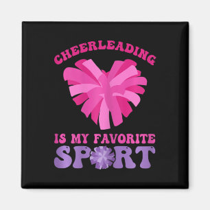 Aimant La cheerleading est mon sport préféré - Acclamer e