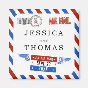 Aimant La collection moderne de Mariages Airmail