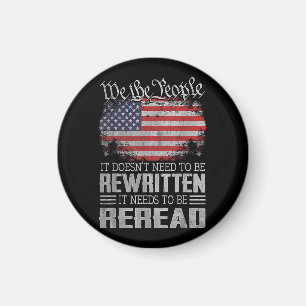 Aimant La Constitution américaine du drapeau doit être re