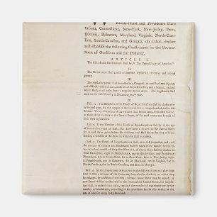 Aimant La constitution d'Etats-Unis, 1787