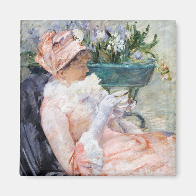 Aimant La Coupe du Thé, Mary Cassatt (Devant)