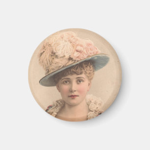 Aimant La dame dans l'aimant Casquette de plume