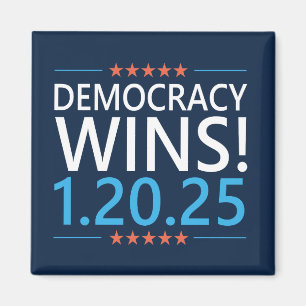 Aimant La démocratie gagne Kamala Harris 1.20.25