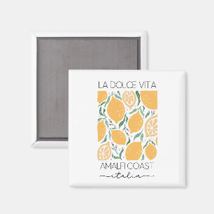 Aimant La Dolce Vita Amalfi Coast Italie Lemons Travel
