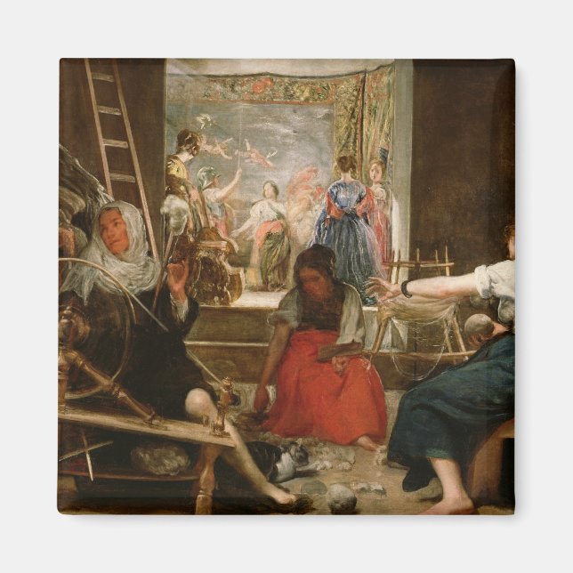 Aimant La fable d'Arachne, ou Les Spinners, c.1657 (huile (Devant)