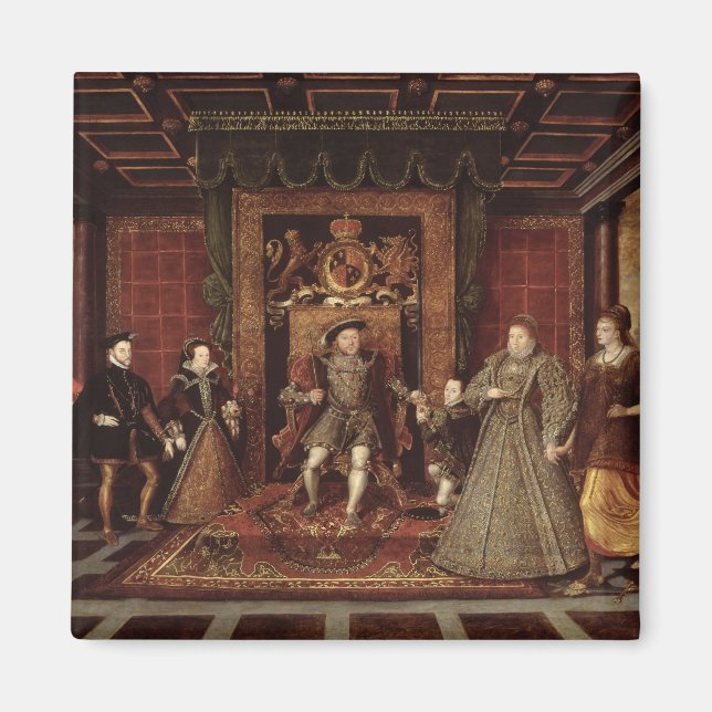 Aimant La famille d'Henri VIII : (Devant)