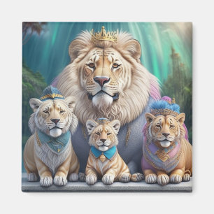 Aimant La famille royale du roi Lion de la Jungle