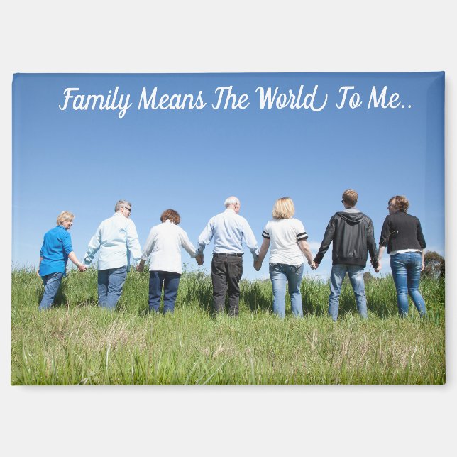 Aimant La Famille Signifie Le Monde Pour Moi. (Recto)