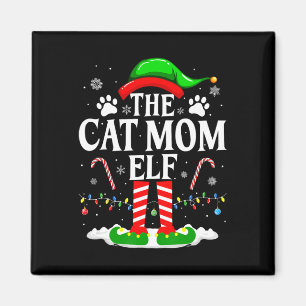 Aimant La Fée Maman Chat Noël Drôle Amateur de Chats Noël