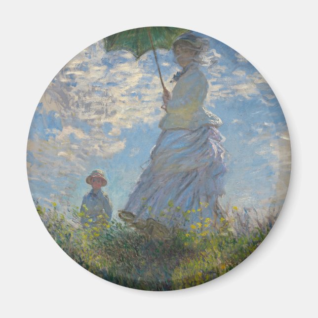Aimant La Femme de Monet avec parasol (Devant)