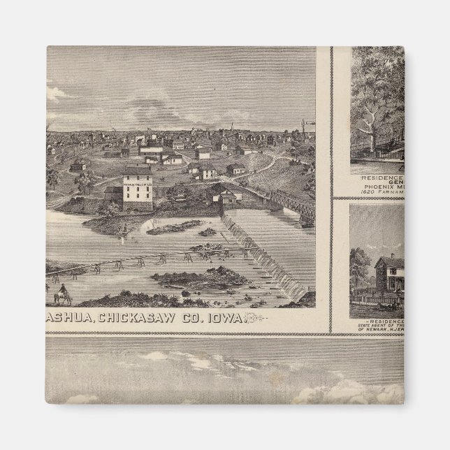 Aimant La ferme et la résidence de Nashua (Devant)