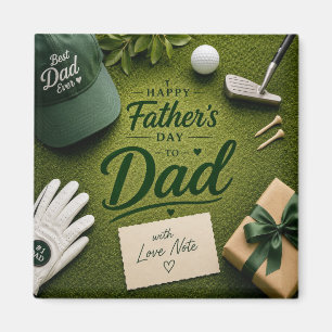 Aimant La fête des pères pour papa golfeur