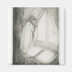 Aimant La Fille À La Fenêtre 1894 Par Edvard Munch
