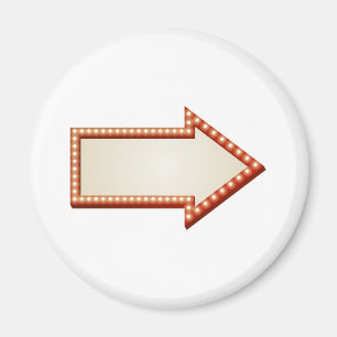 Aimant La flèche allume le signe