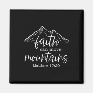 Aimant La foi peut déplacer des montagnes Verset biblique