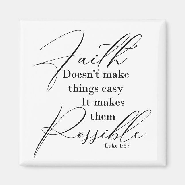 Aimant La foi rend les choses possibles (Devant)