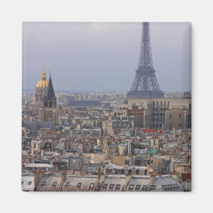 Aimant La France, Paris, paysage urbain avec Tour Eiffel