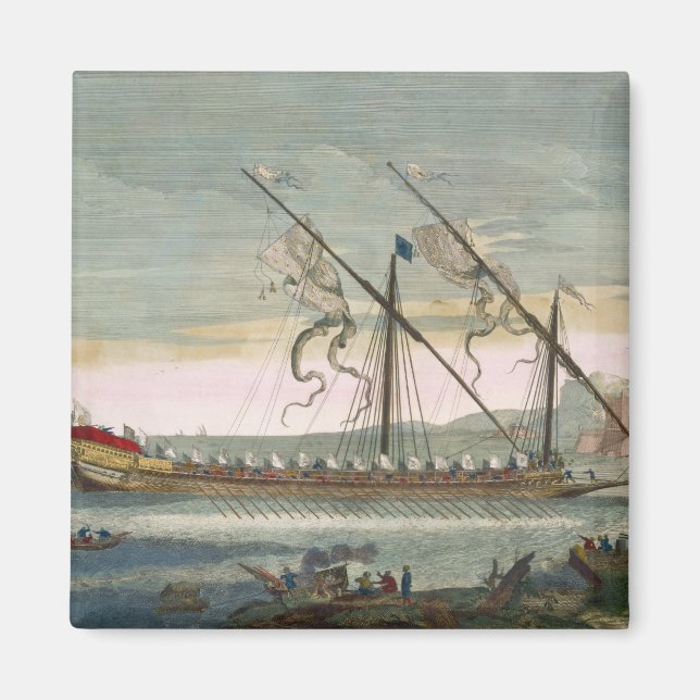 Aimant La galerie de plomb en cours de route par l'aviron (Devant)