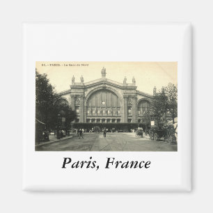 Aimant La Gare du Nord Paris, France c1905 Vintage