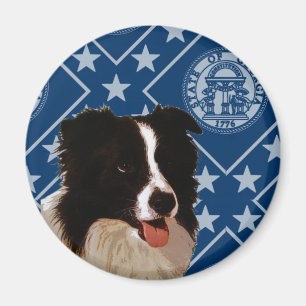 Aimant La Géorgie border collie