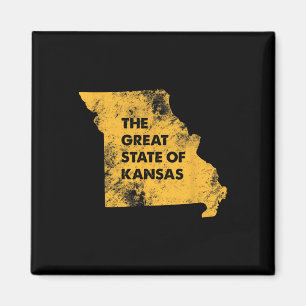 Aimant La Grande Carte du Kansas Missouri