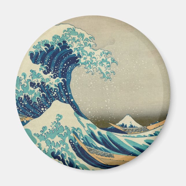 Aimant La Grande Vague au large de Kanagawa (Devant)
