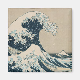 Aimant La grande vague de Kanagawa, vues du mont Fuji