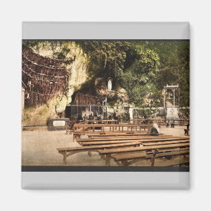 Aimant La grotte de Notre Dame, Lourdes, Pyrénées, fran